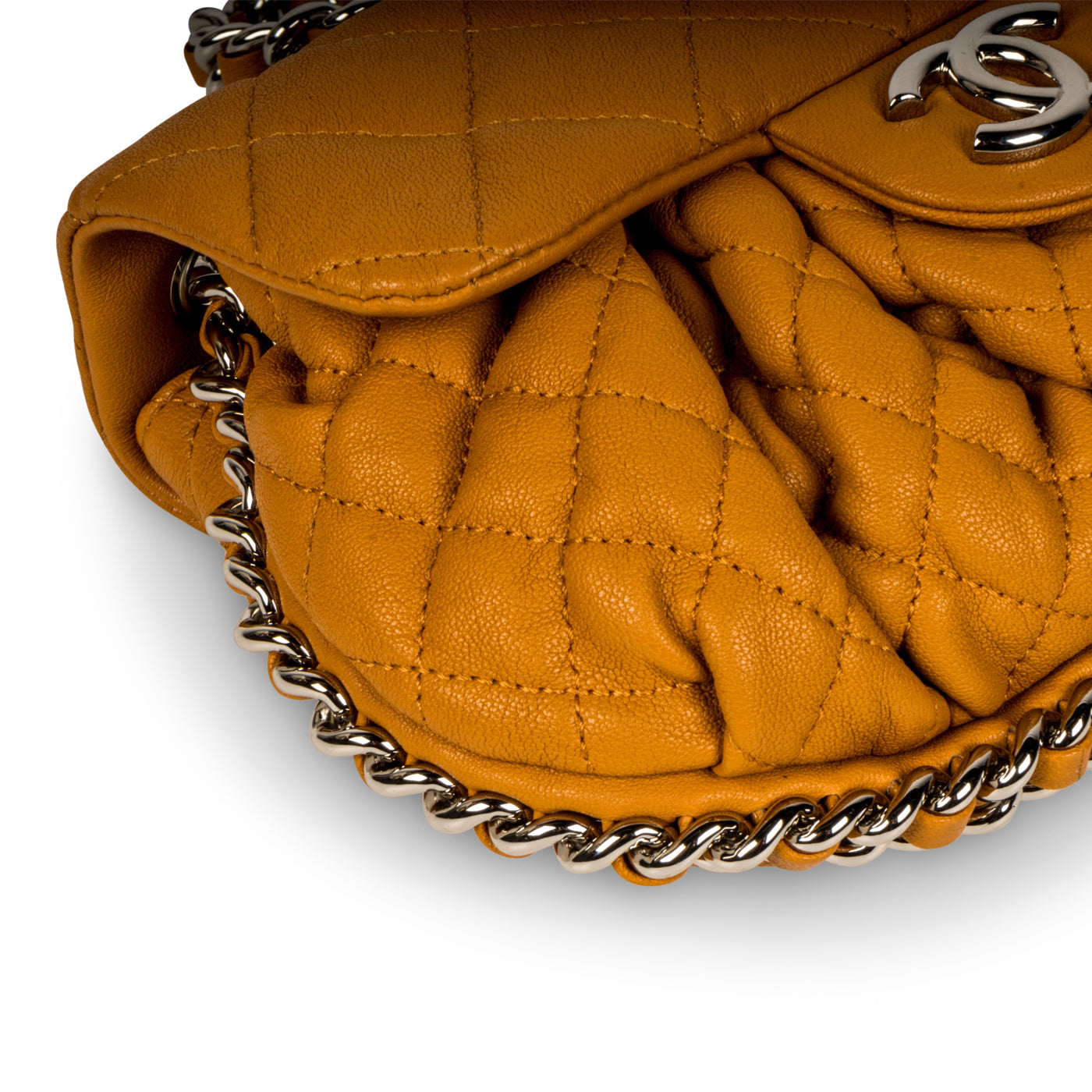 Chanel Chain Around Crossbody Bag - Mustard - SHW