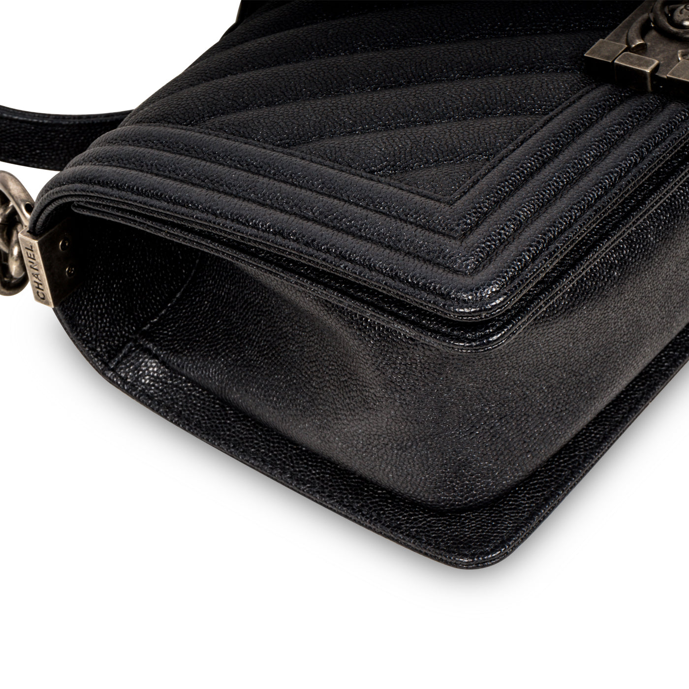 Chanel Chevron Boy Bag - Medium