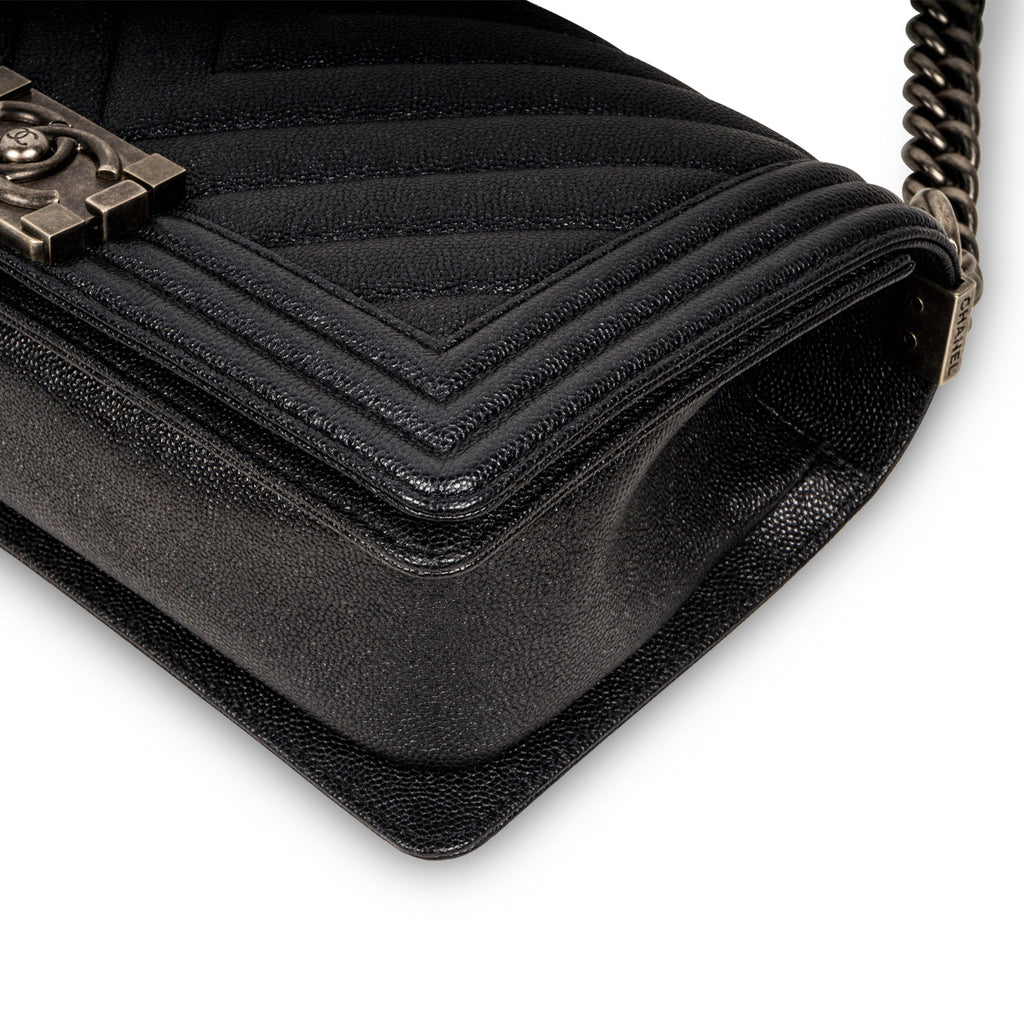 Chanel Chevron Boy Bag - Medium
