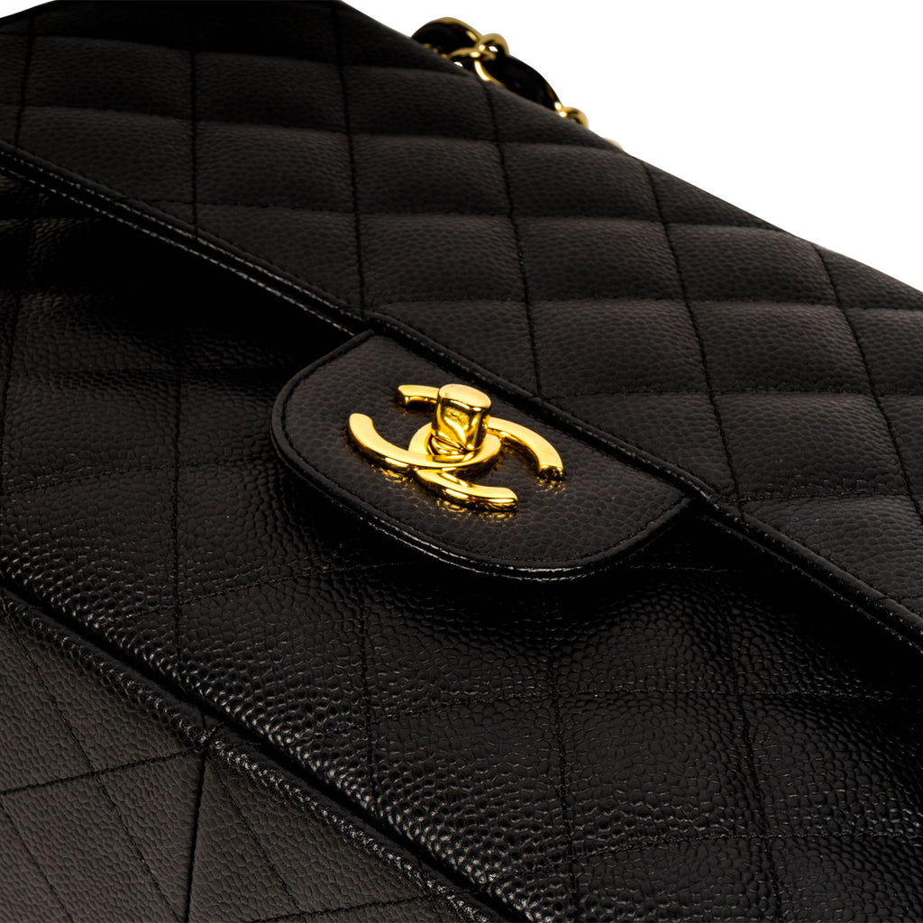 Chanel Classic Flap Bag - Jumbo - Caviar