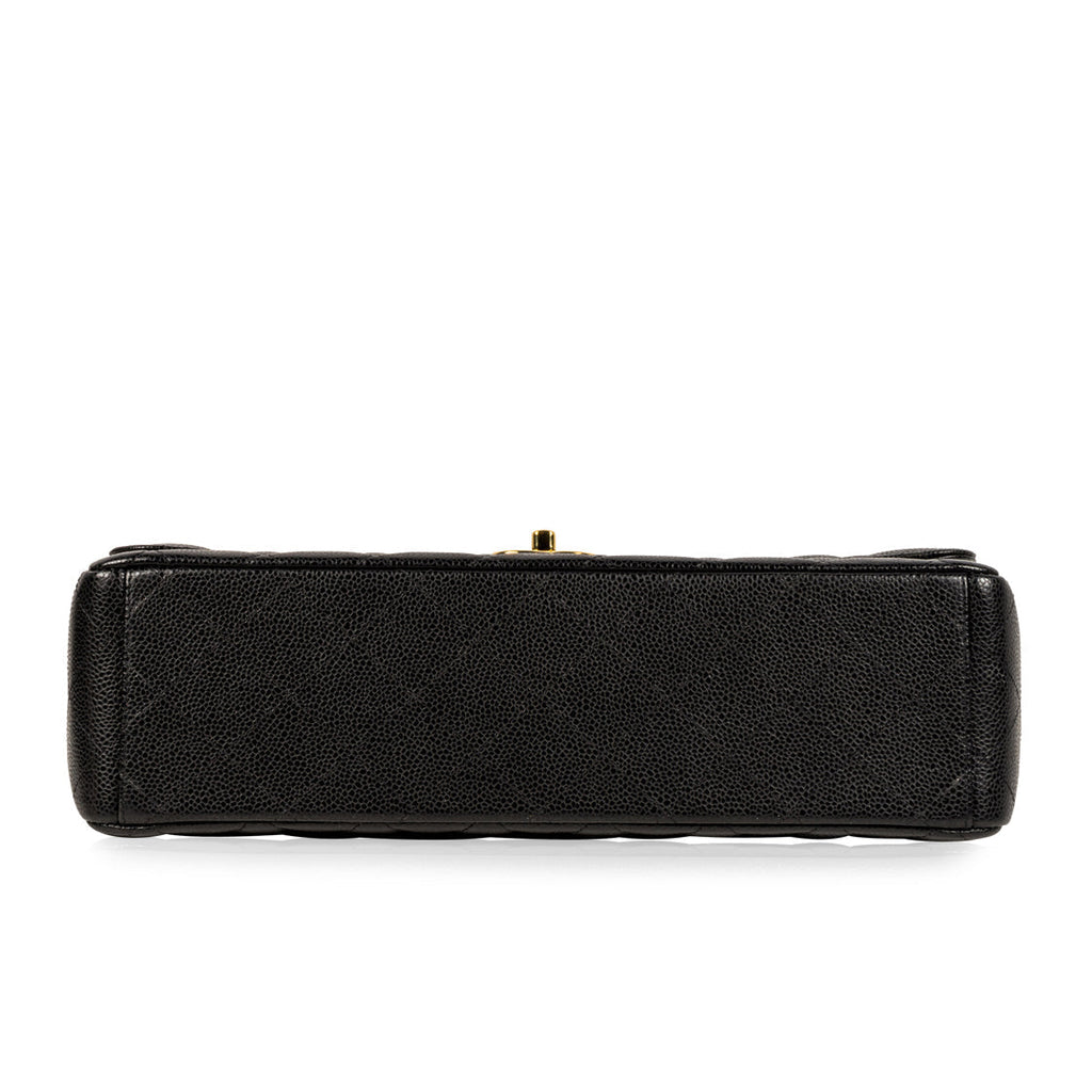 Chanel Classic Flap Bag Maxi - Caviar - Black - GHW