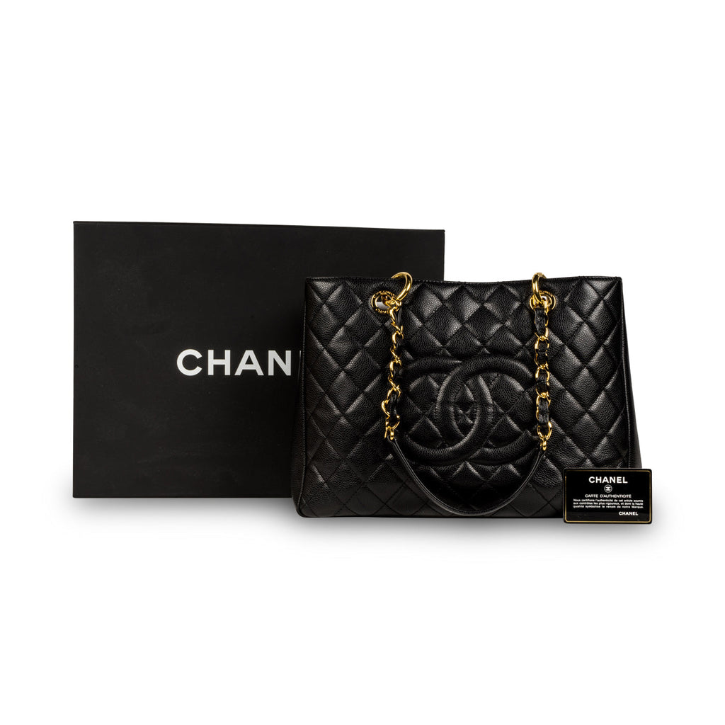 Chanel GST - Black Caviar - GHW