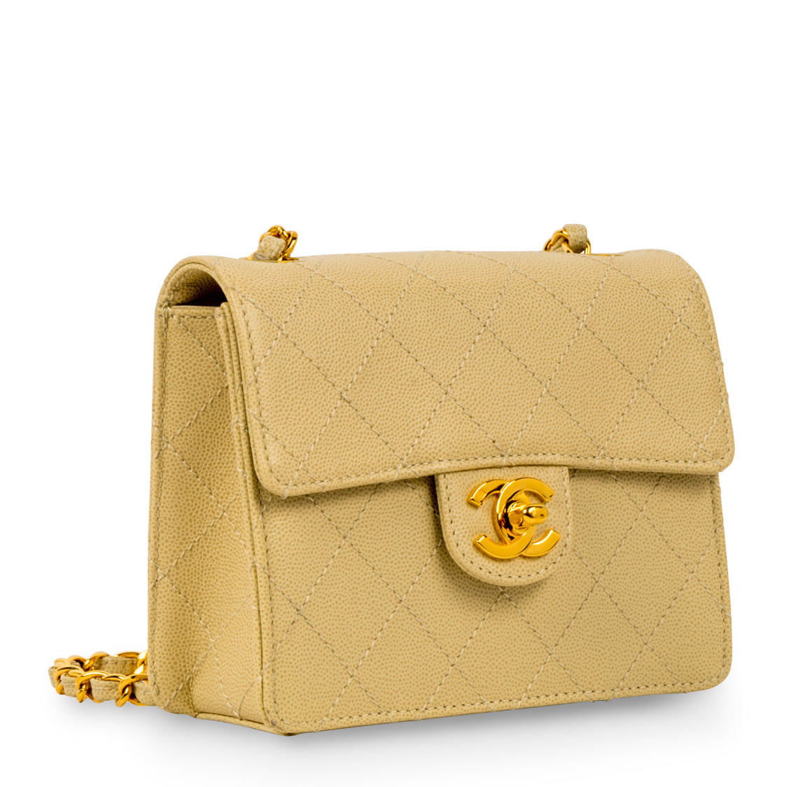 Chanel Classic Flap Bag - Mini Square Shoulder Bag - Vintage