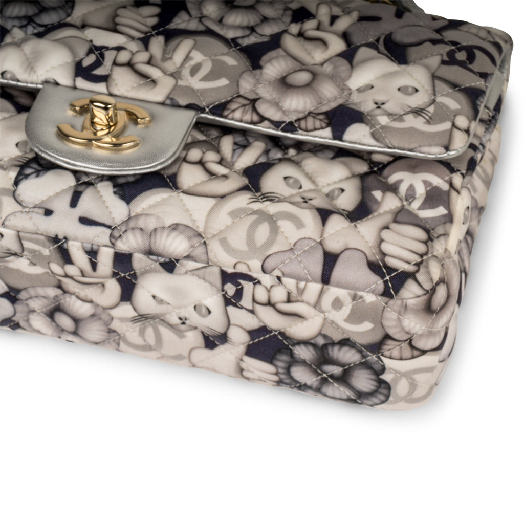 Chanel Classic Flap Bag - Medium - Cat/Peace Emoticon