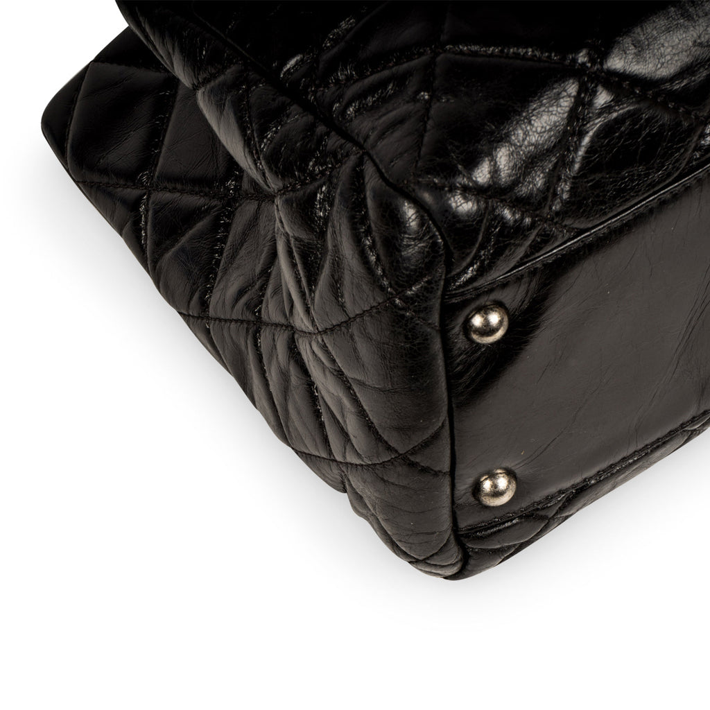 Chanel Distressed Leather Shoulder Bag