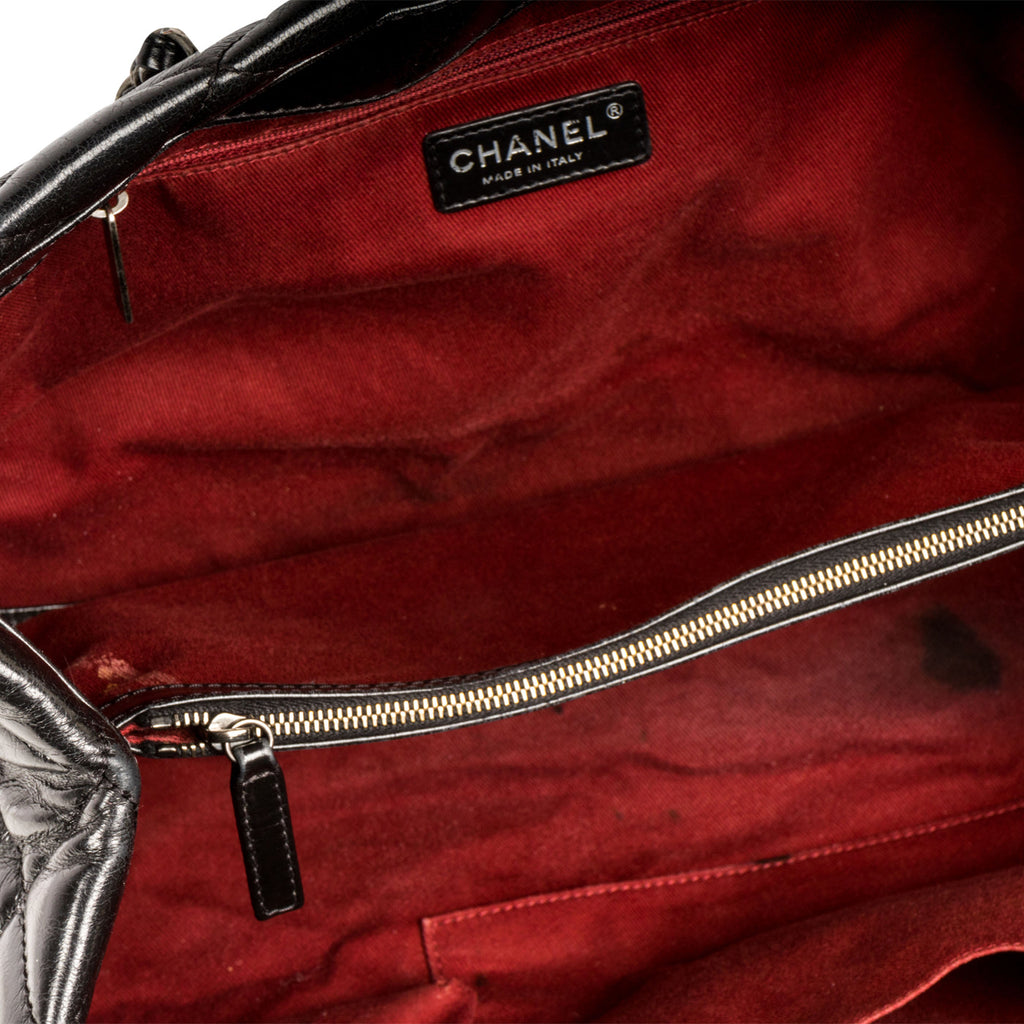 Chanel Distressed Leather Shoulder Bag
