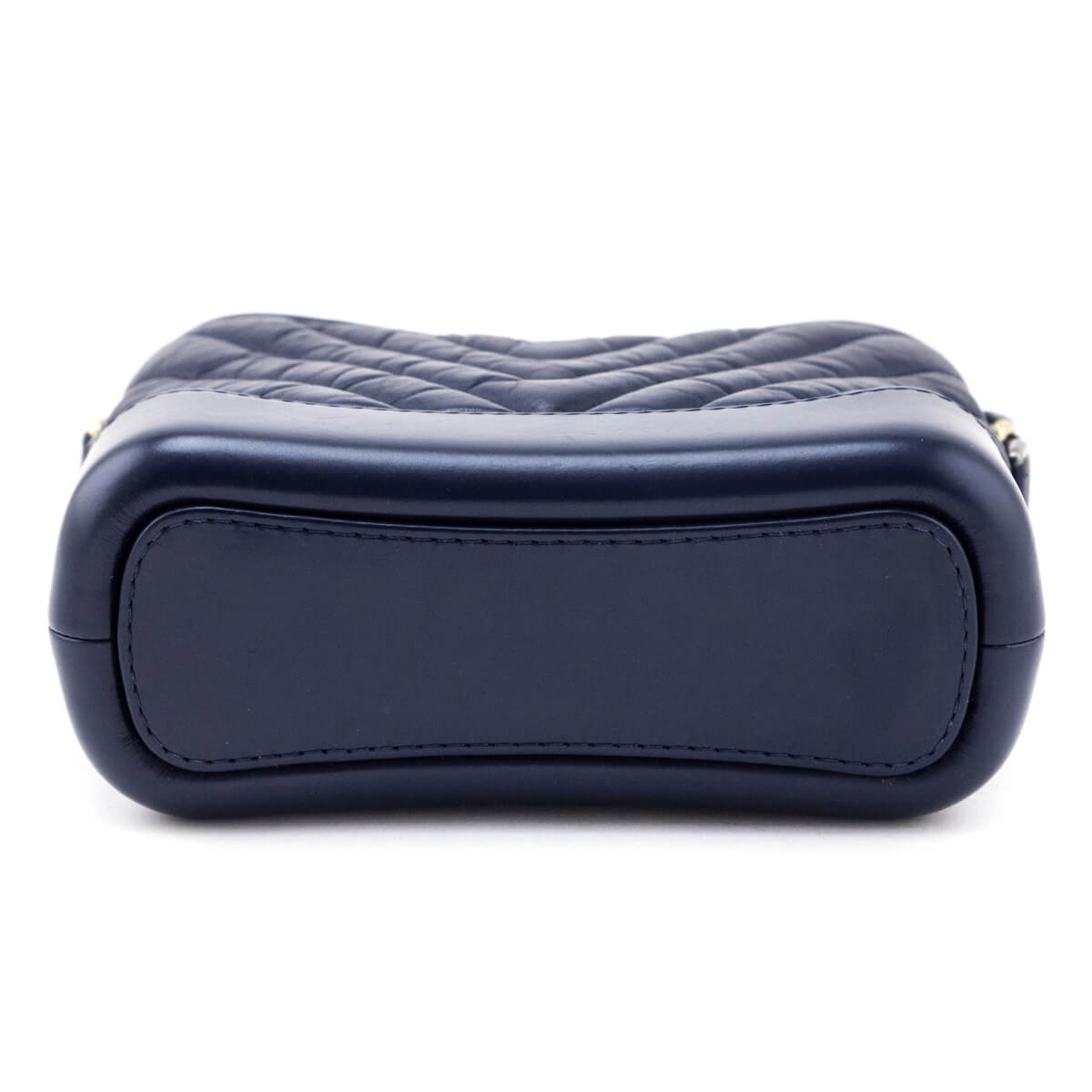 Chanel Navy Aged Calfskin Quilted Small Gabrielle Hobo