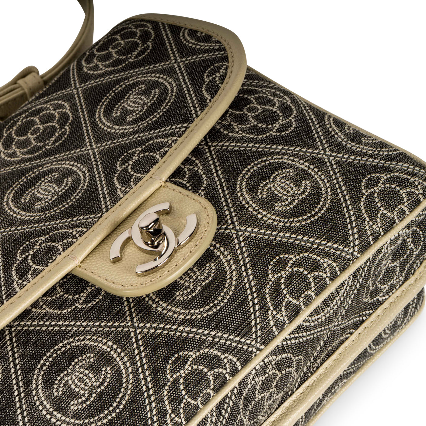 Chanel Camellia Fabric double-sided bag