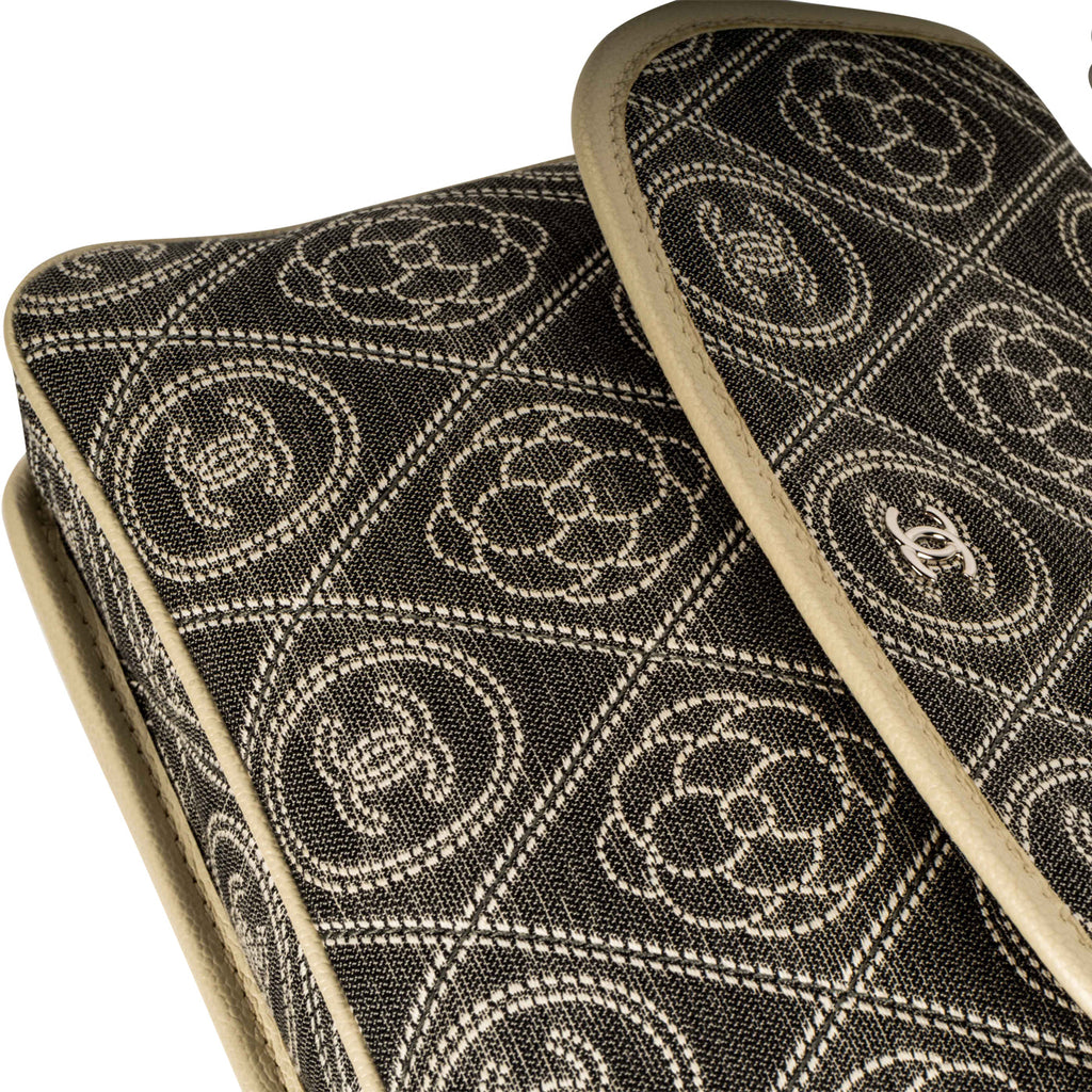 Chanel Camellia Fabric double-sided bag