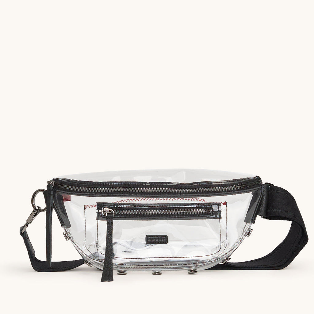Charles Crossbody | Clear Black/Gunmetal | Med
