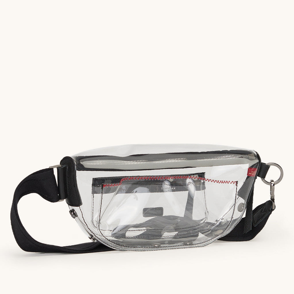 Charles Crossbody | Clear Black/Gunmetal | Med