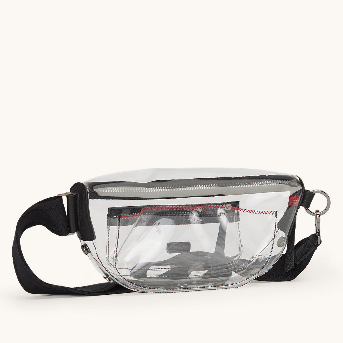 Charles Crossbody | Clear Black/Gunmetal | Med