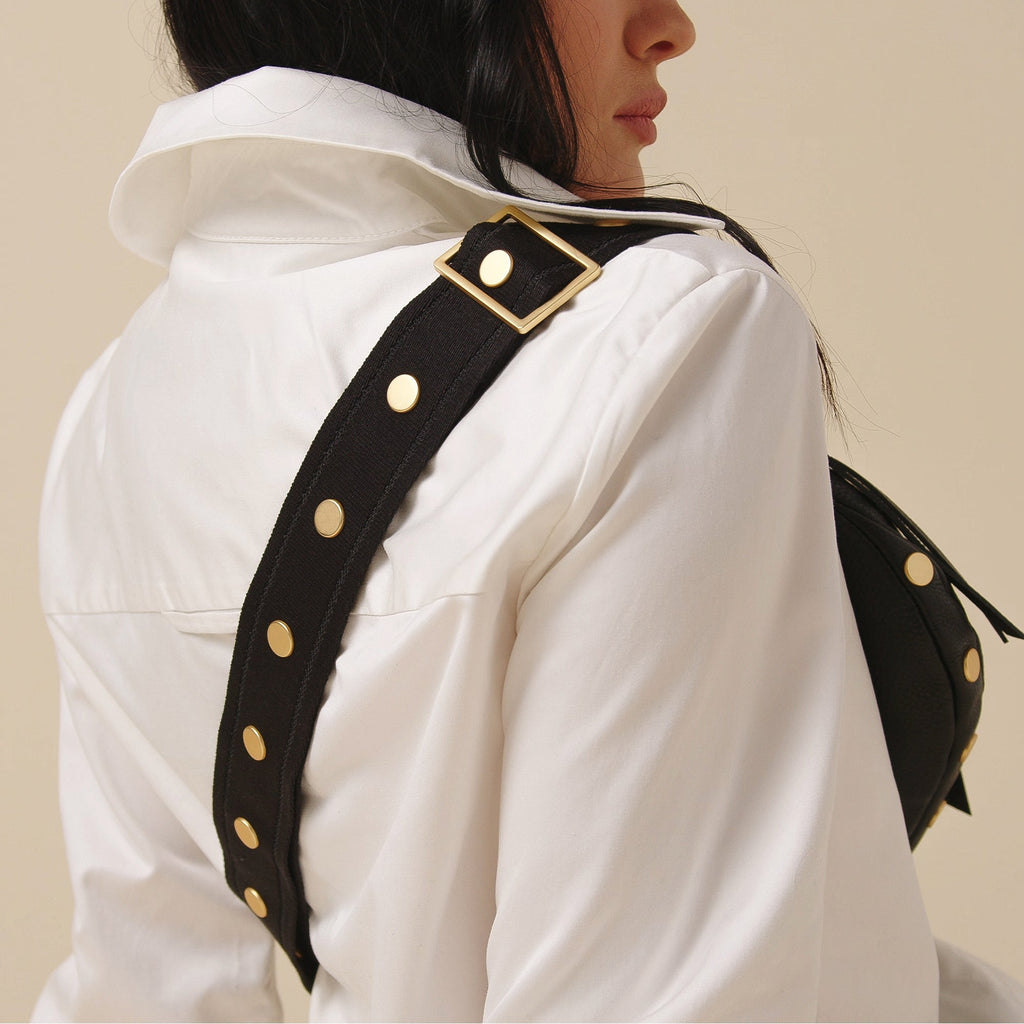 Charles Crossbody | Revival Collection/Brushed Gold | Med