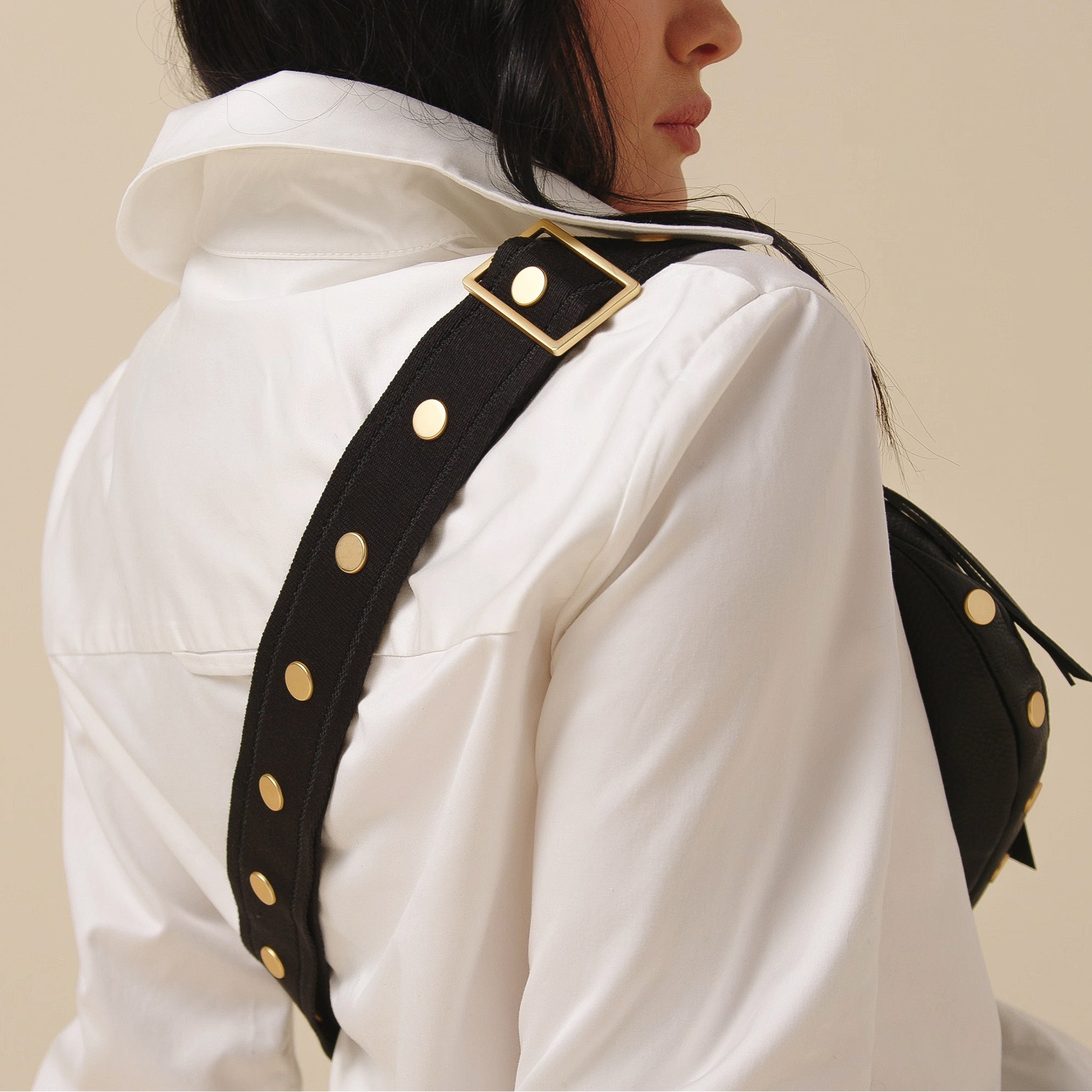 Charles Crossbody | Revival Collection/Brushed Gold | Med