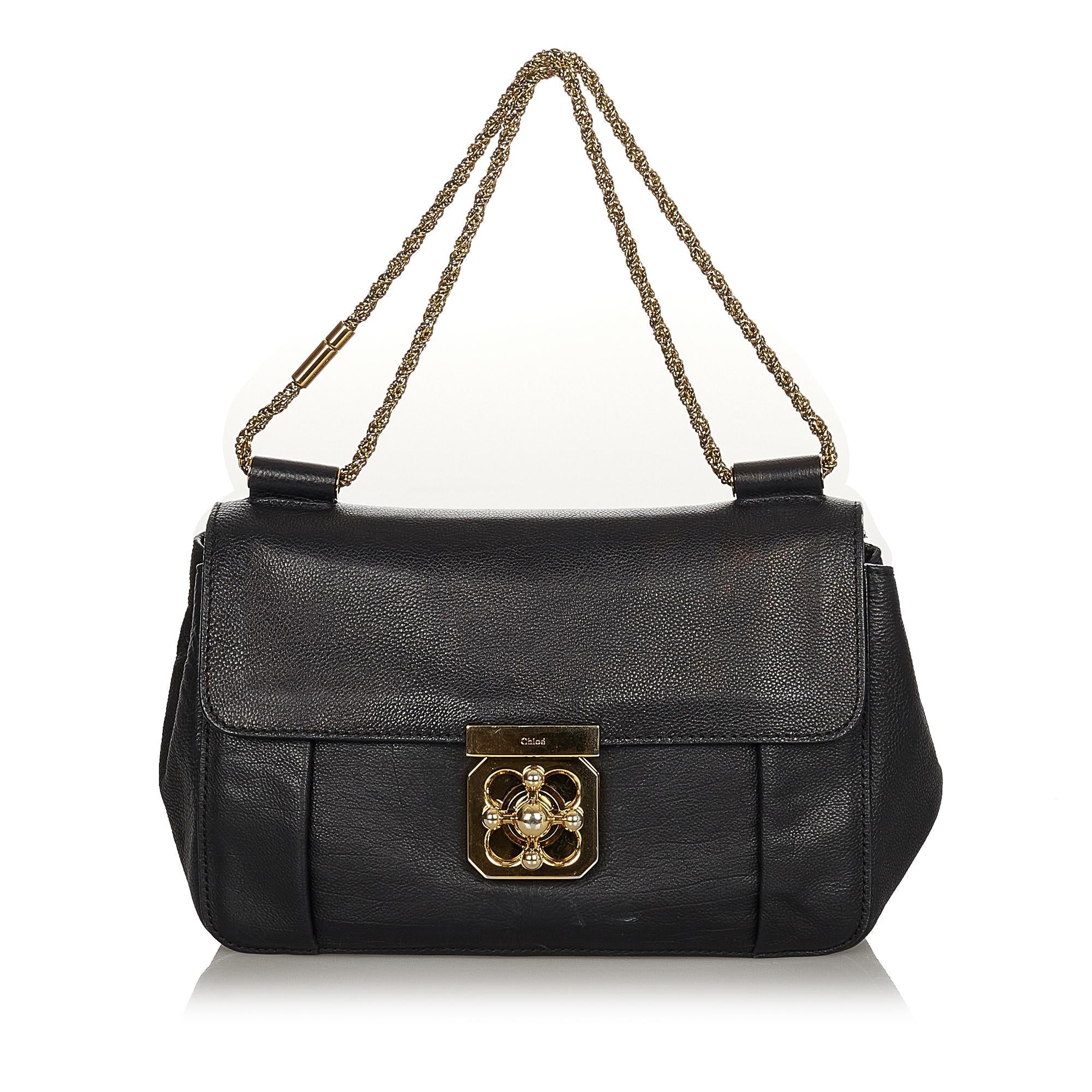 Chloe Elsie Leather Shoulder Bag (SHG-24535)