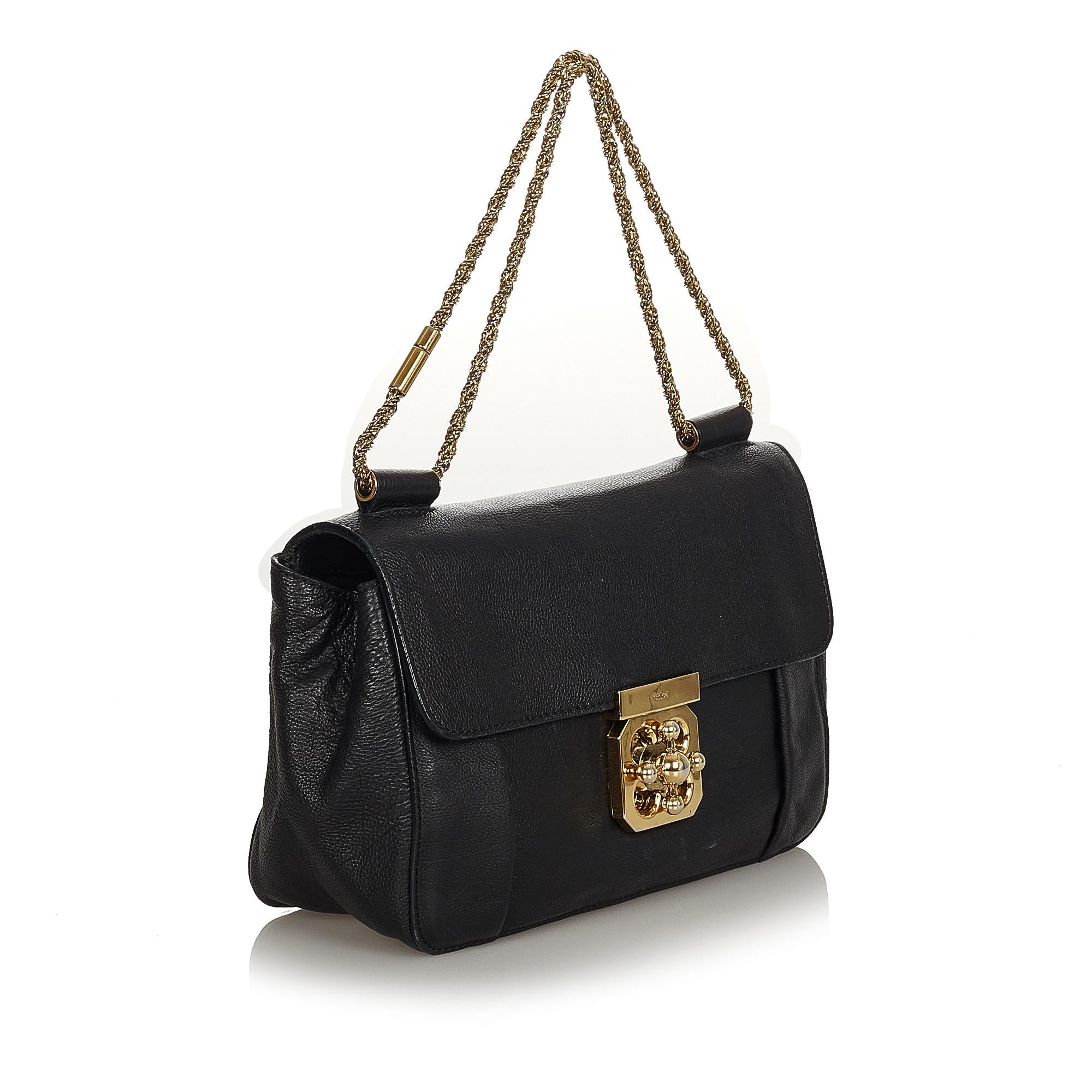 Chloe Elsie Leather Shoulder Bag (SHG-24535)