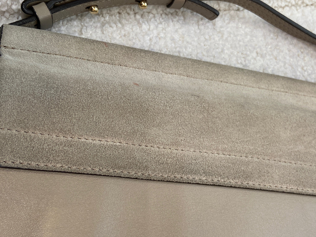 CHLOÉ FAYE MEDIUM FLAP SUEDE LEATHER CROSSBODY BAG