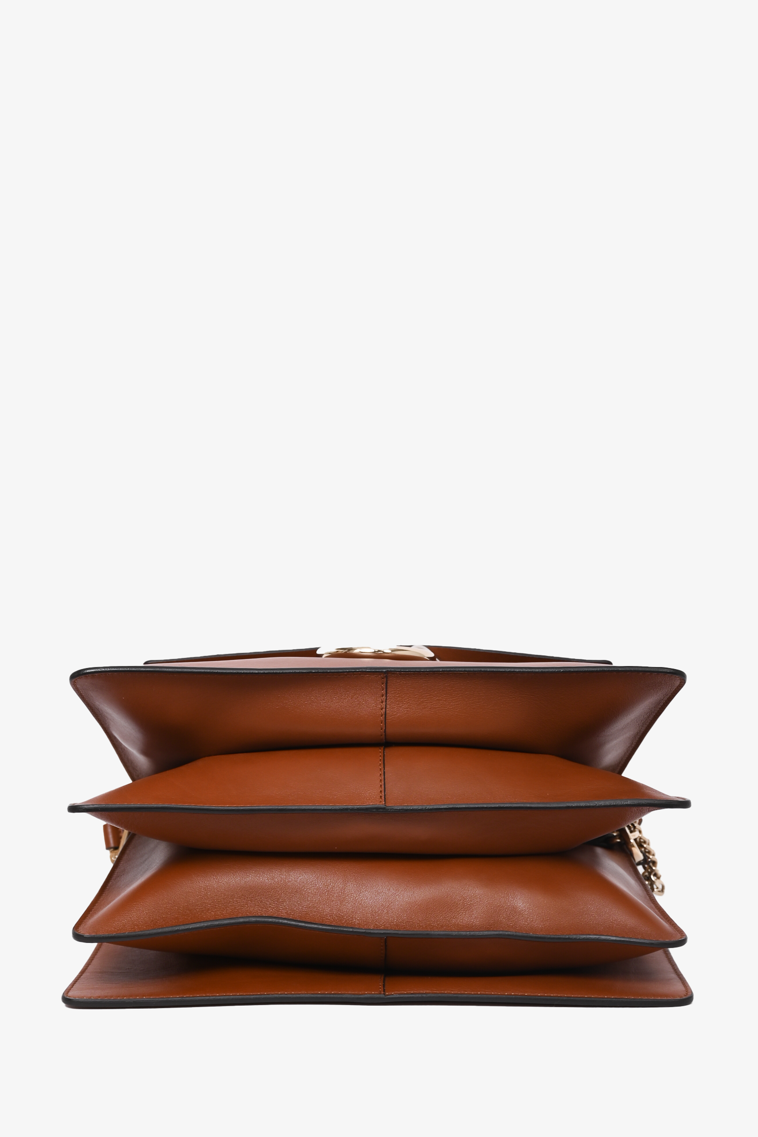 Chloe Brown Leather/Suede Medium 'Faye' Shoulder Bag