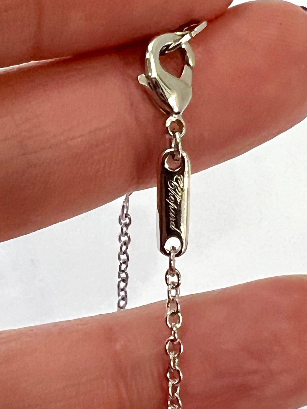 CHOPARD HAPPY DIAMONDS JOAILLERIE PENDANT 18K WHITE GOLD NECKLACE