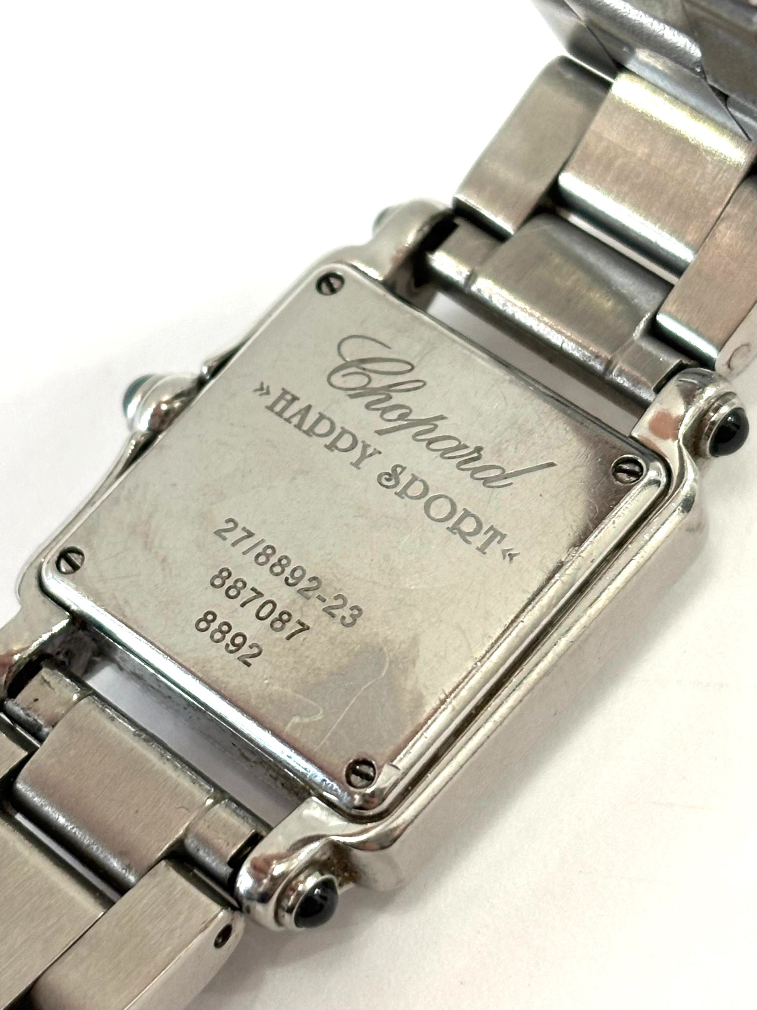 CHOPARD HAPPY SPORTS 5P FLOATING DIAMONDS STAINLESS STEEL WATCH