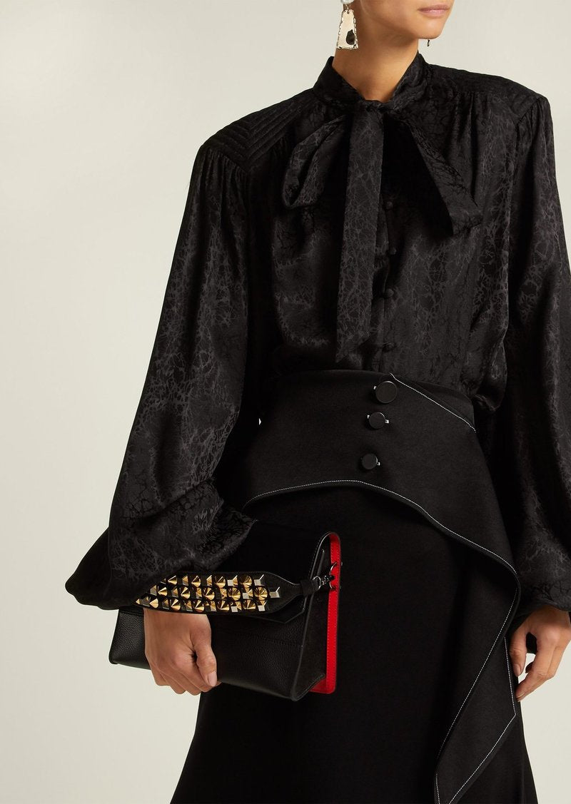CHRISTIAN LOUBOUTIN LOUBIBLUES CLUTCH CROSSBODY BAG