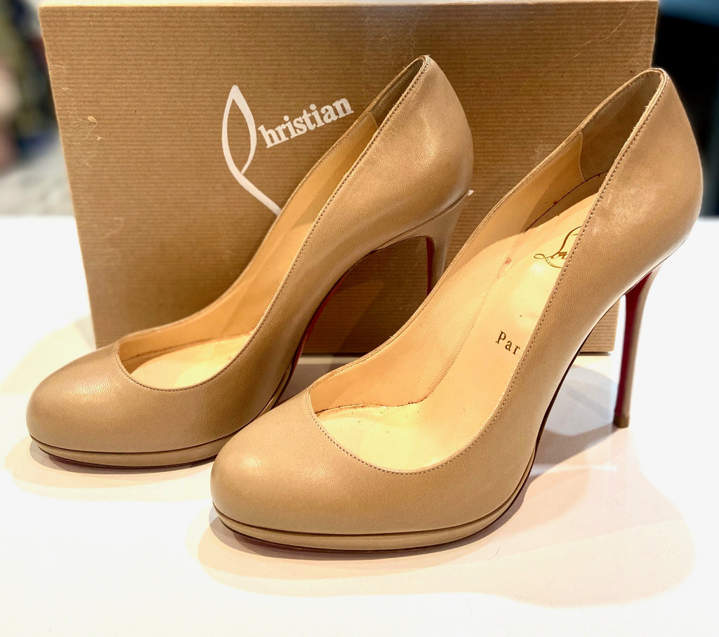 CHRISTIAN LOUBOUTIN CALFSKIN LEATHER FILO 120 PUMPS