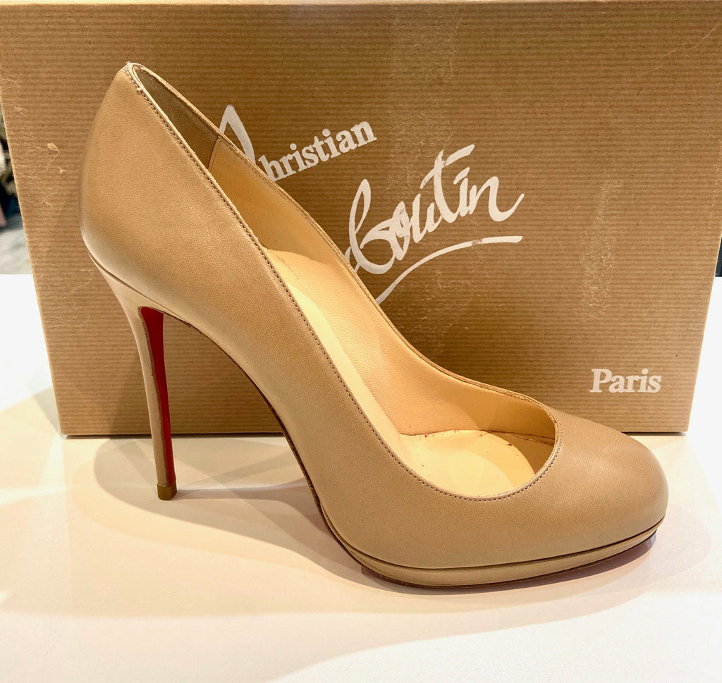 CHRISTIAN LOUBOUTIN CALFSKIN LEATHER FILO 120 PUMPS
