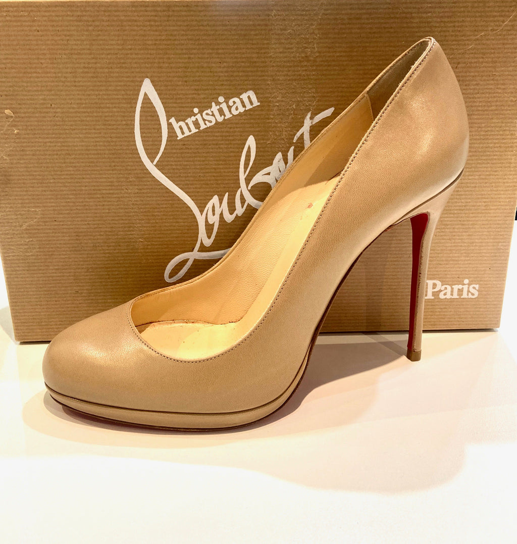 CHRISTIAN LOUBOUTIN CALFSKIN LEATHER FILO 120 PUMPS