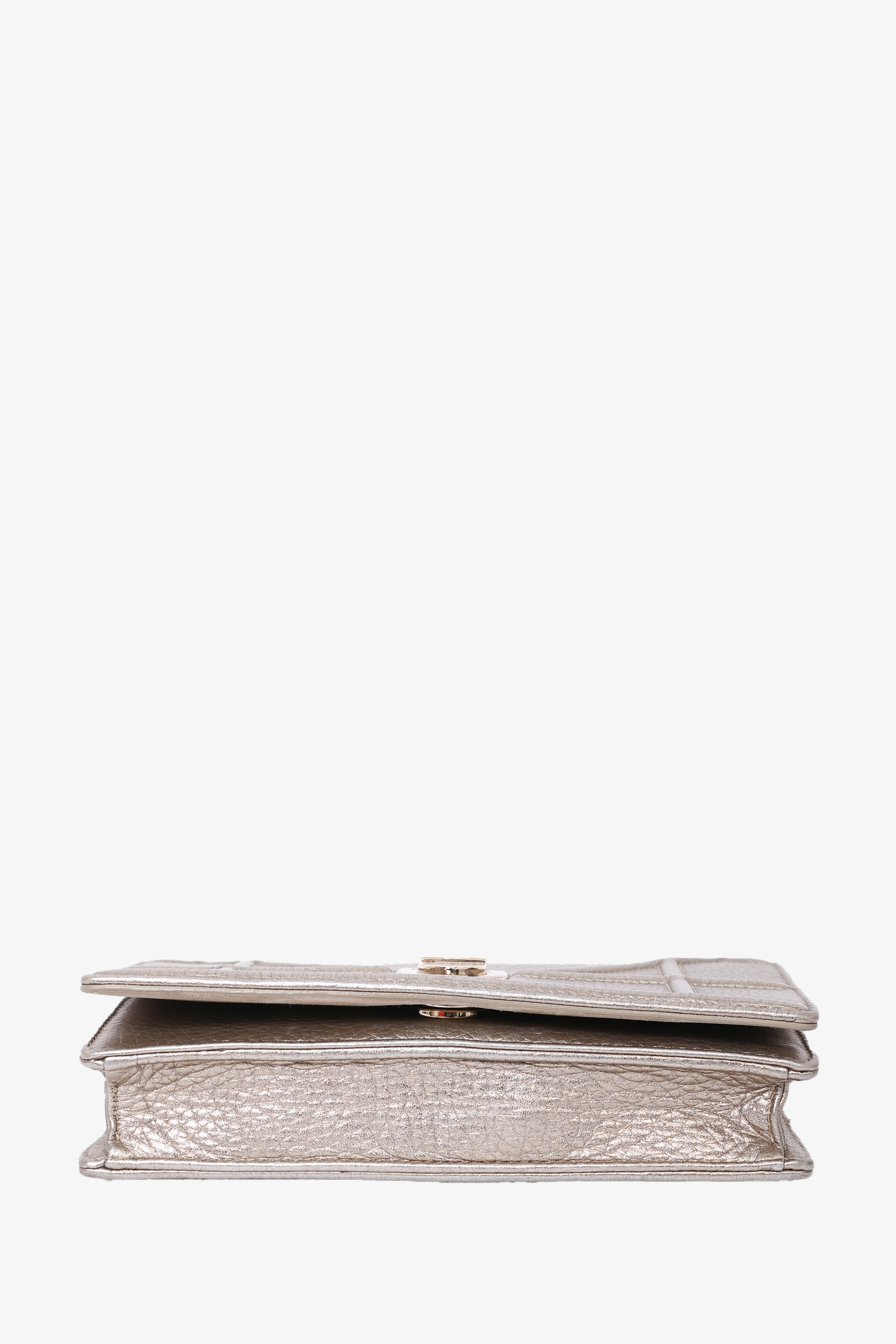 Christian Dior Metallic Gold Diorama Chain Crossbody