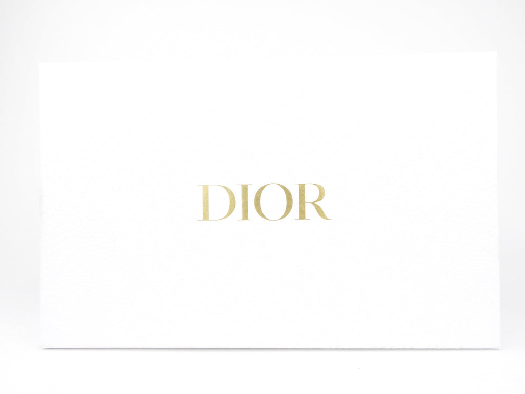 Christian Dior Pale Yellow Cannage Quilted Lambskin Leather Miss Dior Chain Pouch