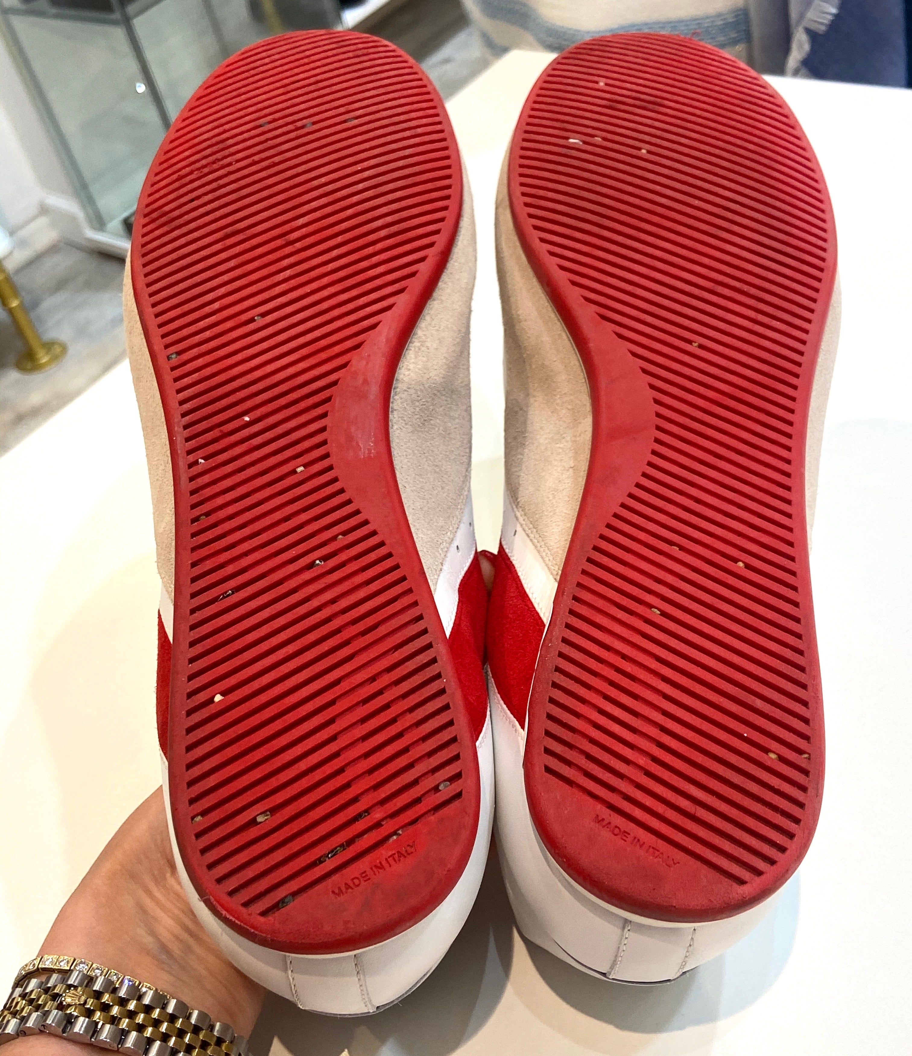CHRISTIAN LOUBOUTIN MY K LOW DONNA LEATHER SNEAKERS