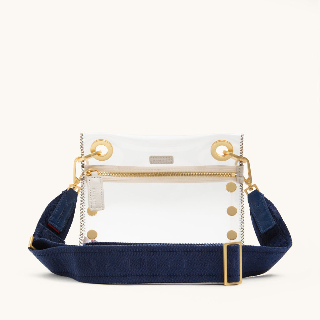 Webbing Crossbody Strap | Riviera Navy/Brushed Gold