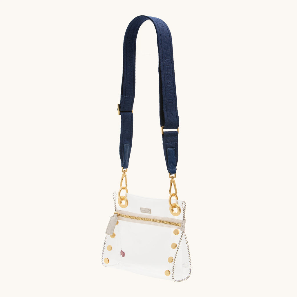 Webbing Crossbody Strap | Riviera Navy/Brushed Gold