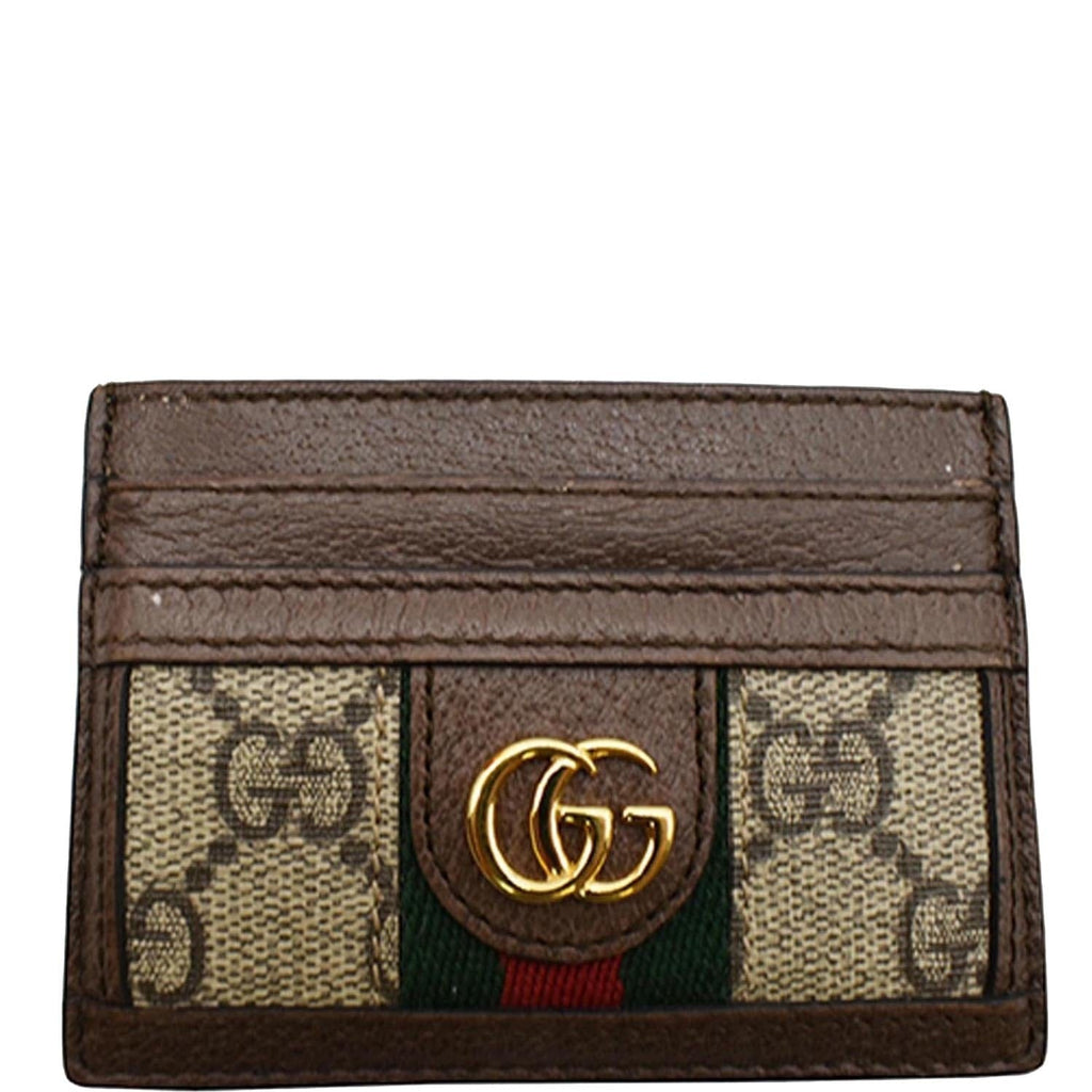 GUCCI Ophidia GG Canvas  Case Brown 523159