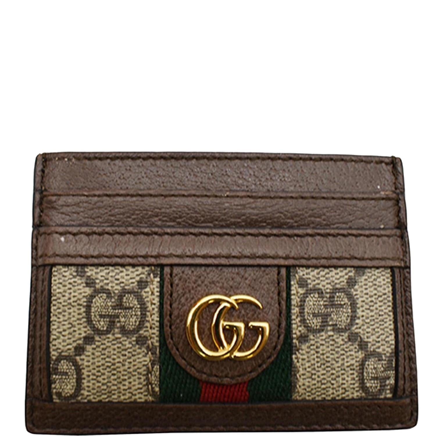 GUCCI Ophidia GG Canvas  Case Brown 523159