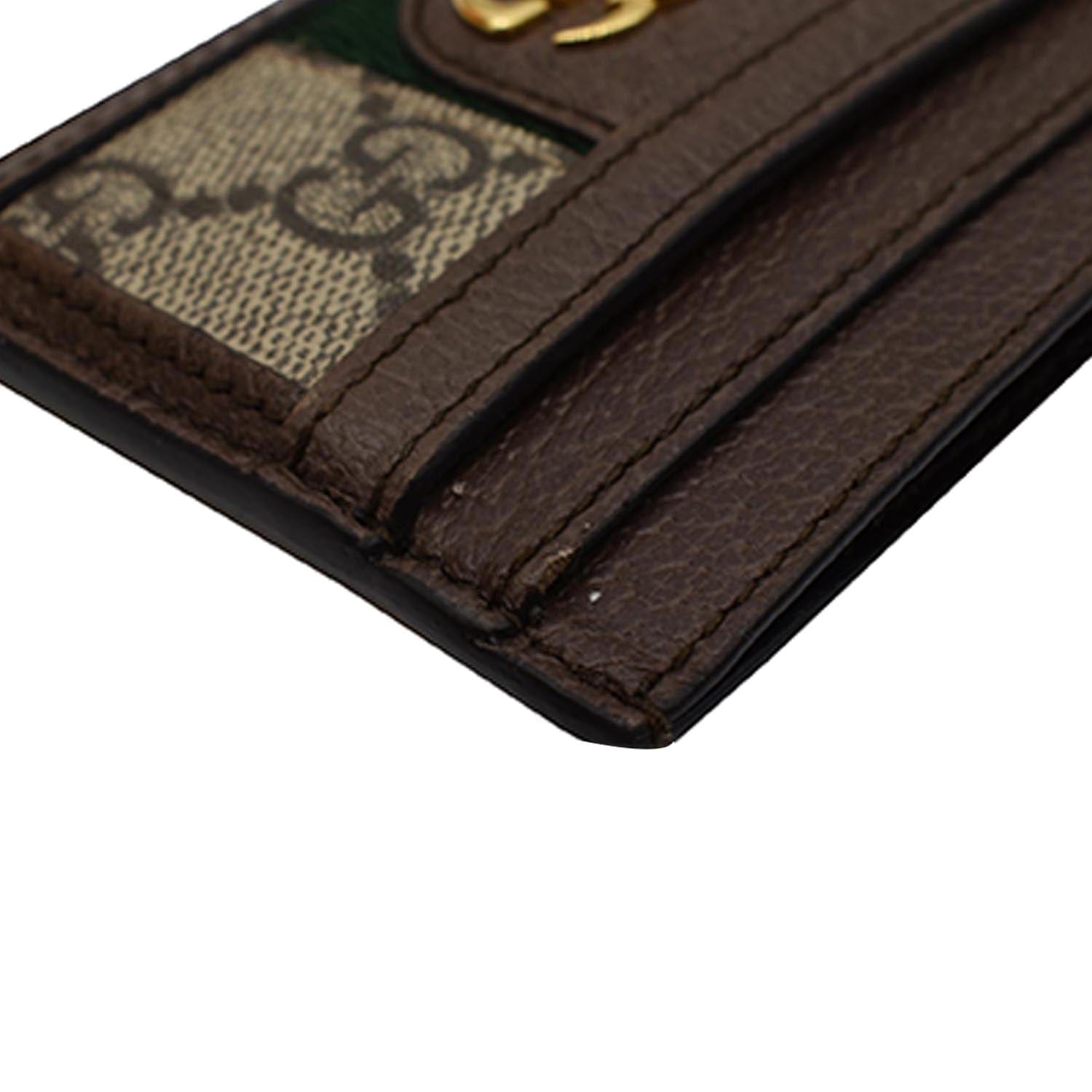 GUCCI Ophidia GG Canvas  Case Brown 523159