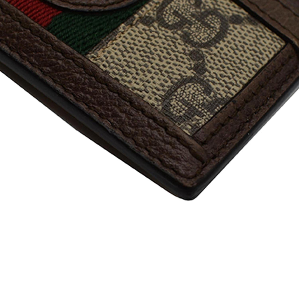 GUCCI Ophidia GG Canvas  Case Brown 523159