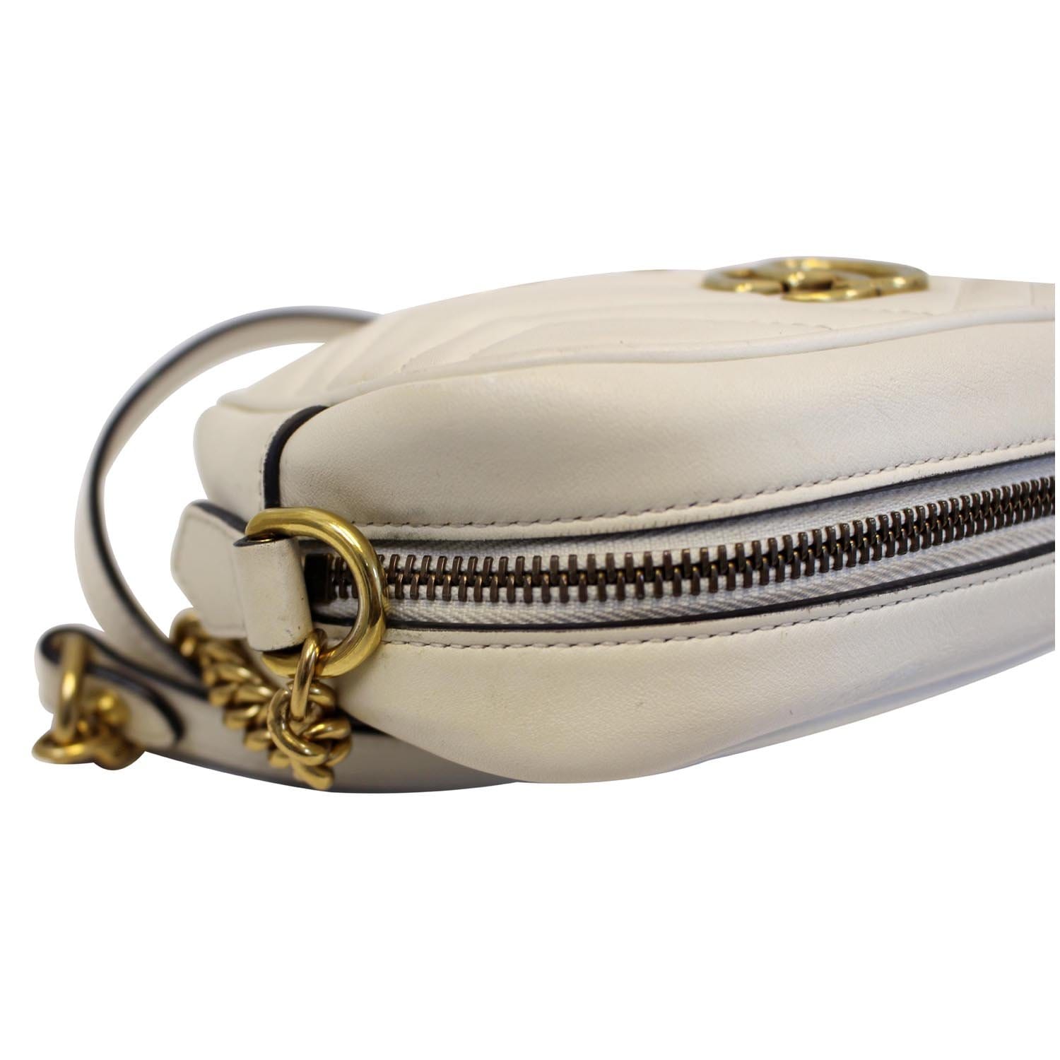 GUCCI Matelasse Mini GG Marmont Shoulder Crossbody Bag 448065