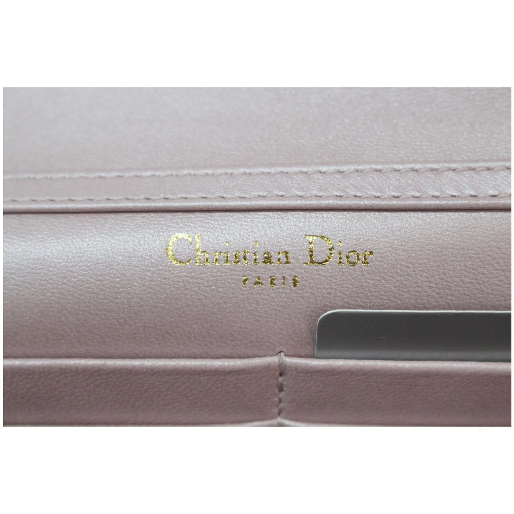 CHRISTIAN DIOR Miss Dior Promenade Wallet on Chain Crossbody Bag Light Pink