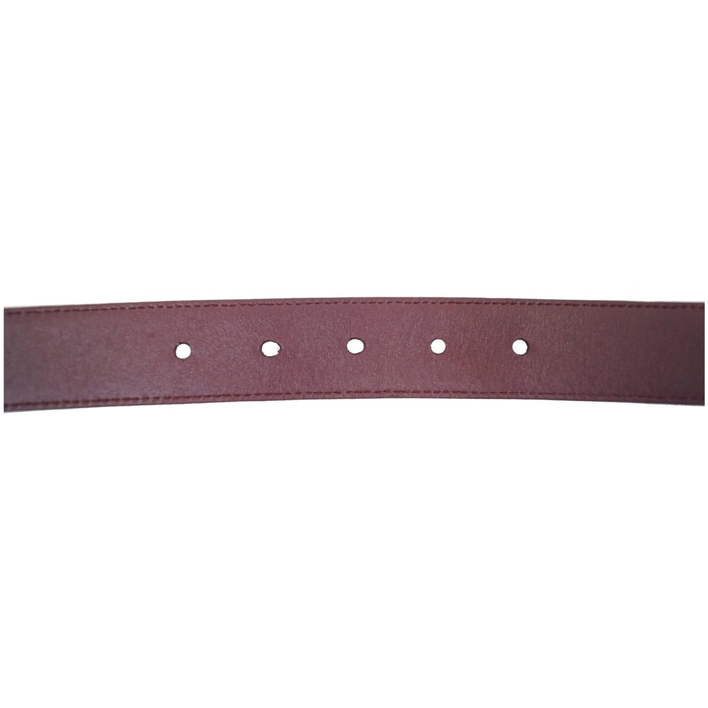 PRADA Saffiano Leather Logo Belt Red 34/85