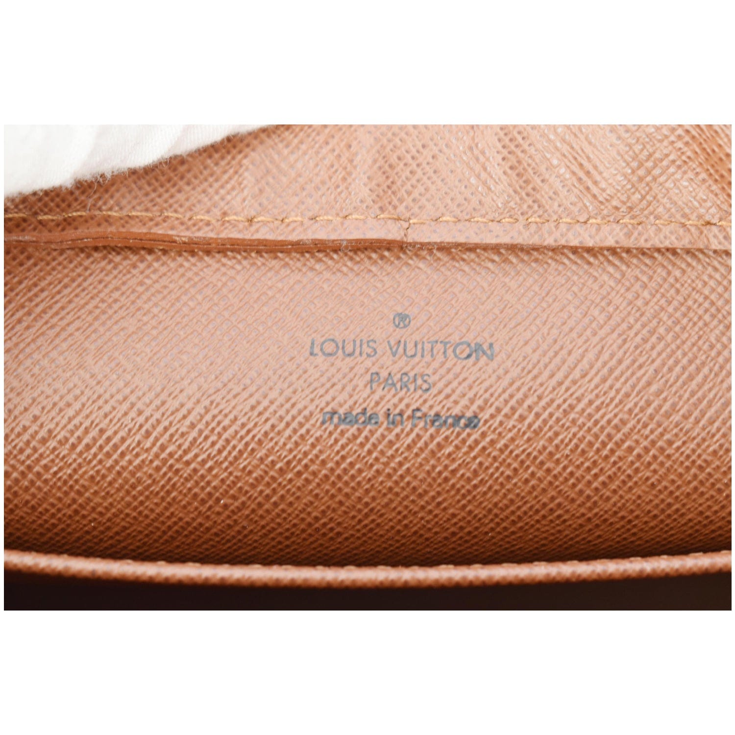 LOUIS VUITTON Orsay Monogram Canvas Clutch Bag Brown