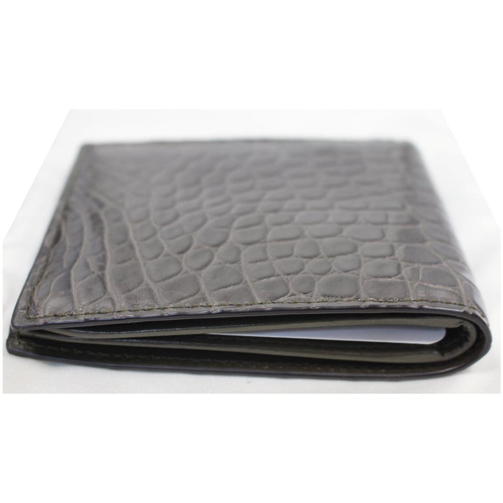 GUCCI Bi-Fold Crocodile Leather Wallet Black 365482 - 25% OFF