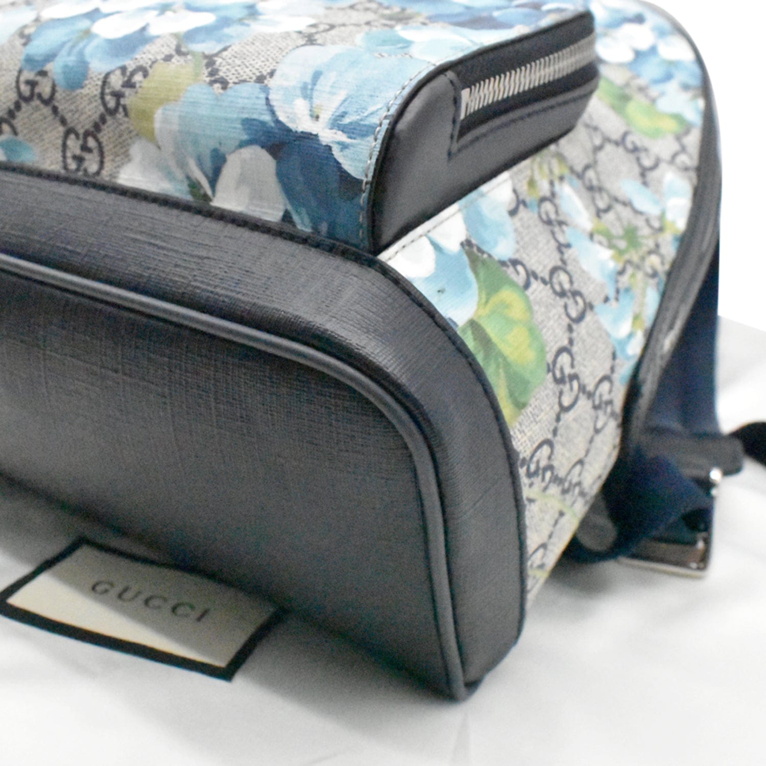 GUCCI Blooms GG Supreme Monogram Backpack Blue 546327