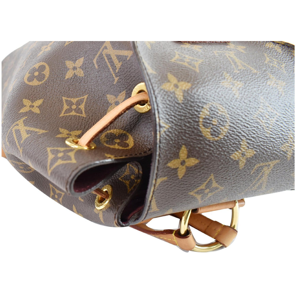 LOUIS VUITTON Montsouris NM Monogram Canvas Backpack Bag Brown