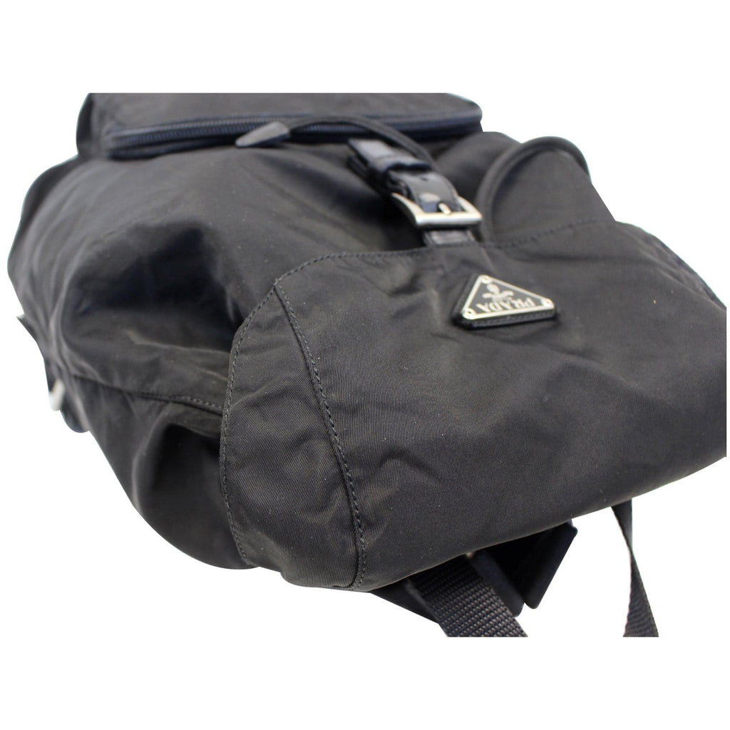 PRADA Nylon Backpack Bag Black