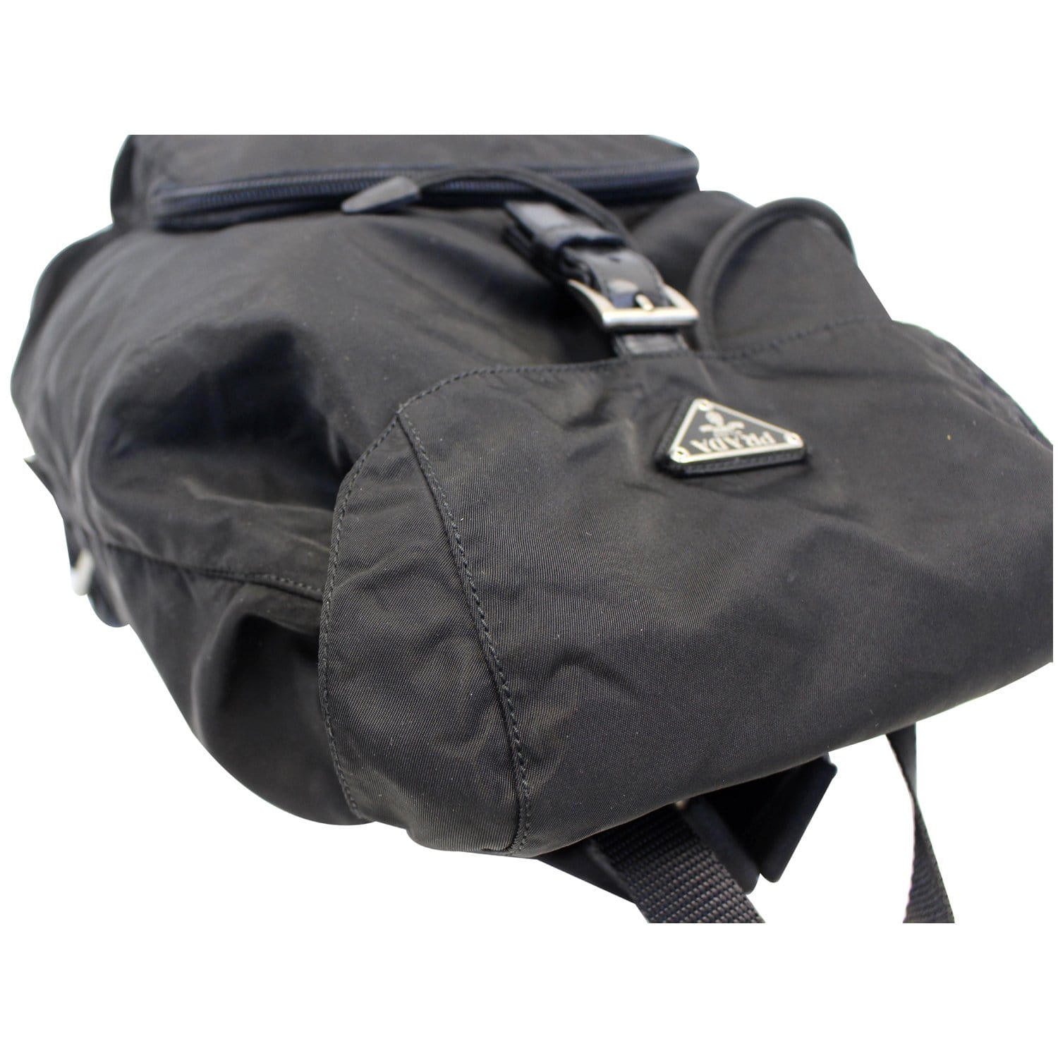 PRADA Nylon Backpack Bag Black