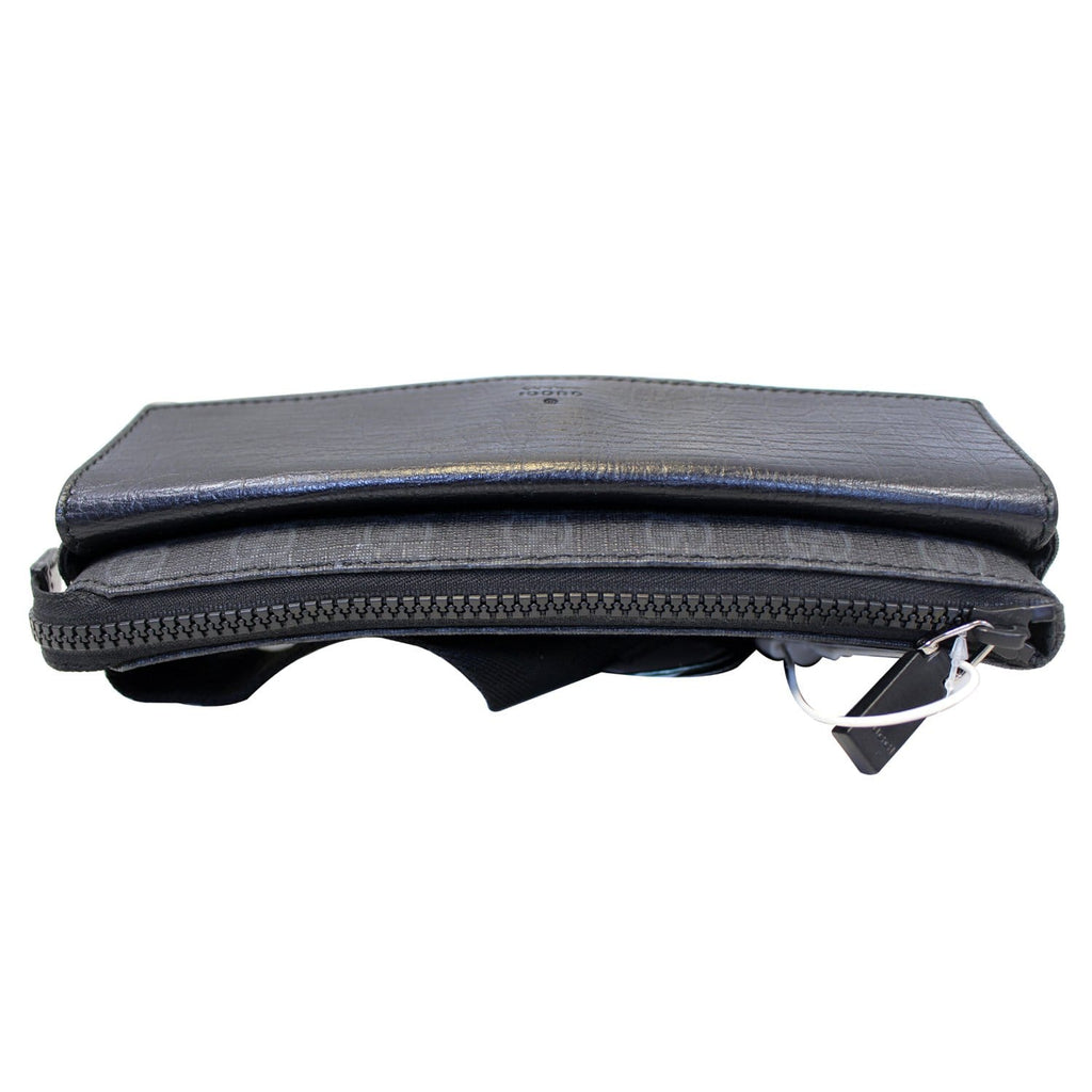 GUCCI GG Supreme Monogram Waist Bum Bag Black 161833