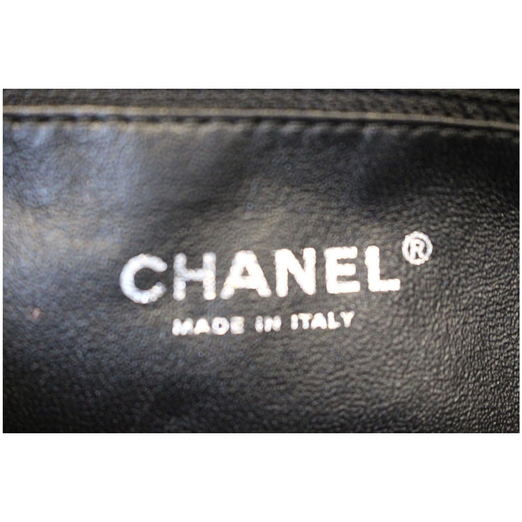 CHANEL Timeless Caviar Quilted Leather Clutch Black