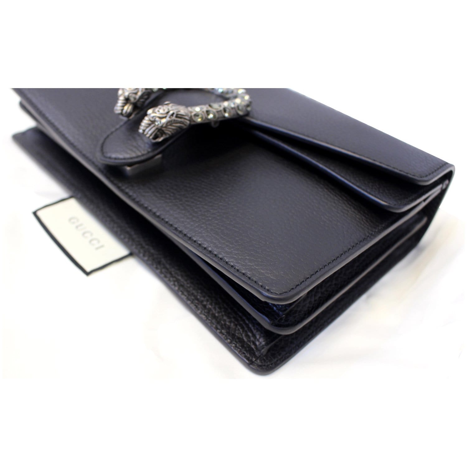 GUCCI Dionysus Small Leather Shoulder Bag 400249 Black