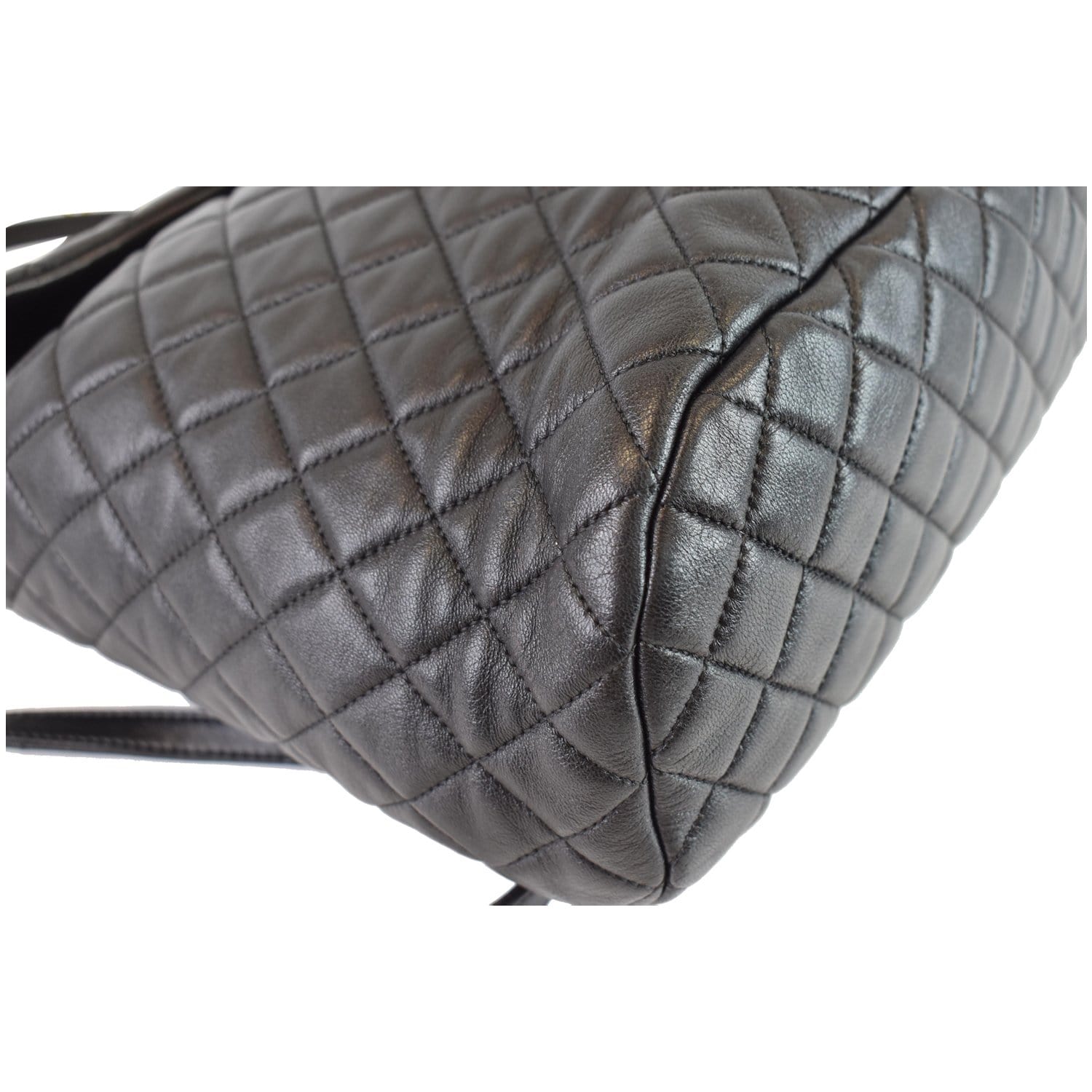 CHANEL Small Urban Spirit Quilted Lambskin Backpack Bag Black